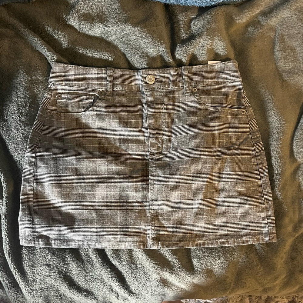 American Eagle Plaid High Rise Mini Skirt